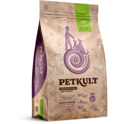PETKULT Sensitive, jagnjetina Low Calorie, Adult&Senior Medium/Large