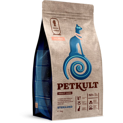 PETKULT Adult Care Sterilised, s lososom, bez žitarica