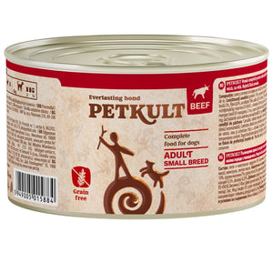 PETKULT mesni komadići, govedina Mini, bez žitarica, 185g