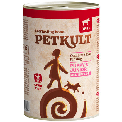 PETKULT mesni komadići JUNIOR govedina, bez žitarica