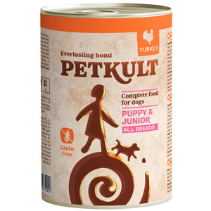PETKULT mesni komadići JUNIOR ćuretina, bez žitarica, 400g