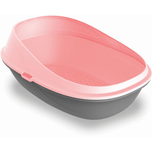 PETMAX WC za mačke Pop up Comfort, Roze, 59x39x27cm
