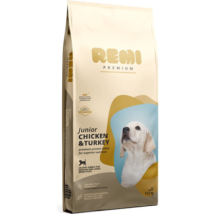 REMI Premium JUNIOR Medium&Large breeds, s piletinom i ćuretinom