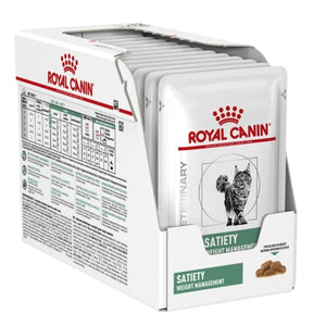 RC VetDiet Feline Satiety, regulacija telesne mase, 12x85g