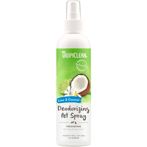 OUTLET TROPICLEAN Šampon u spreju za pse i mačke Lime&Coco,protiv linjanja,236ml
