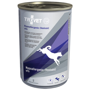 TROVET Dog Hypoallergenic, kod nepovoljnih reakcija na hranu, divljač, 400g