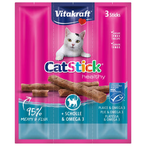 VITAKRAFT Poslastica za mačke StickMini s ribom list i omega 3, 3kom, 18g
