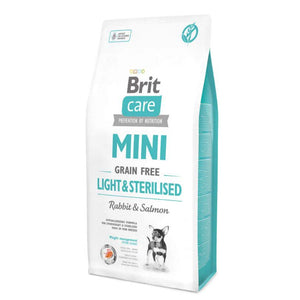 BRIT CARE Mini Light & Sterilised, sa zečetinom i lososom, bez žitarica