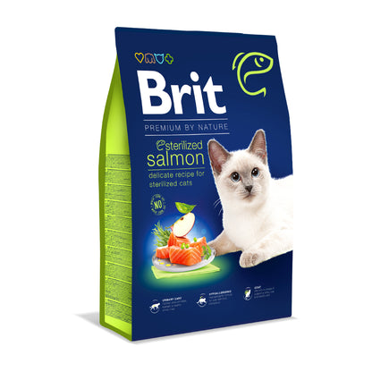 BRIT PREMIUM by Nature Sterilized s lososom