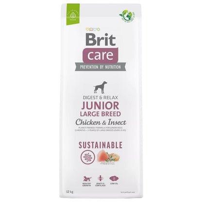 BRIT CARE Sustainable, JUNIOR Large Breed, s piletinom i insektima
