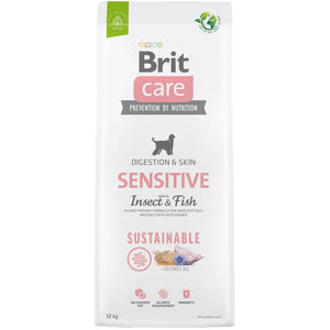 BRIT CARE Sustainable, Sensitive All Breed, s ribom i insektima