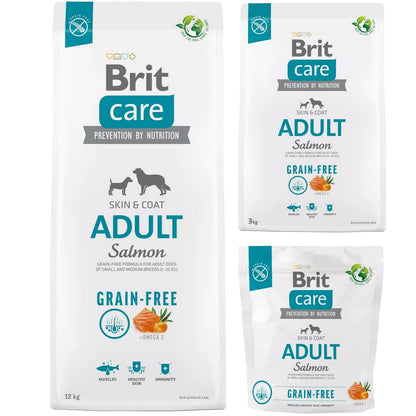BRIT CARE GF Adult Small/Medium Breed, s lososom, bez žitarica
