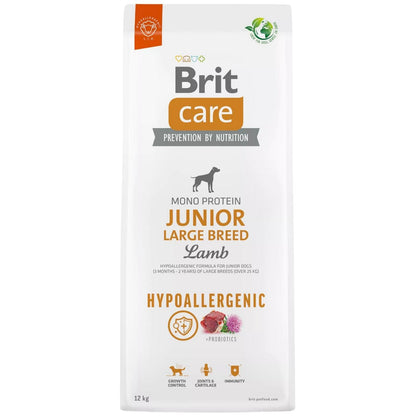 BRIT CARE Hypoallergenic, JUNIOR Large Breed, s jagnjetinom i pirinčem