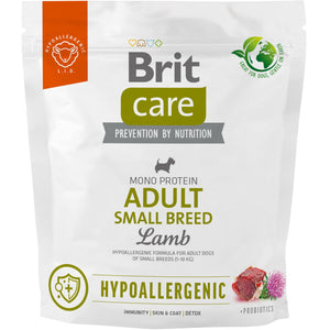BRIT CARE Hypoallergenic, Adult Small, s jagnjetinom i pirinčem