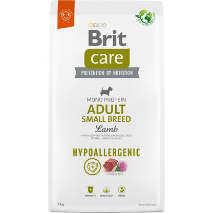 BRIT CARE Hypoallergenic, Adult Small, s jagnjetinom i pirinčem