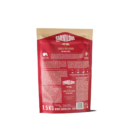 CARNILOVE Active psi jagnjetina i divlja svinja za odrasle 1,5kg