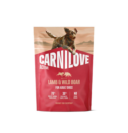 CARNILOVE Active psi jagnjetina i divlja svinja za odrasle 1,5kg
