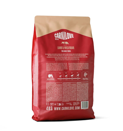 CARNILOVE Active psi jagnjetina i divlja svinja za odrasle 4kg