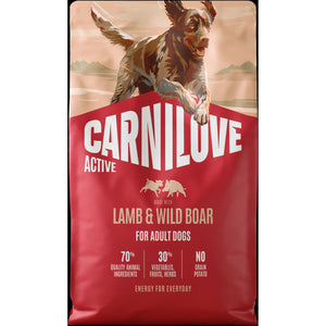 CARNILOVE Active psi jagnjetina i divlja svinja za odrasle 4kg
