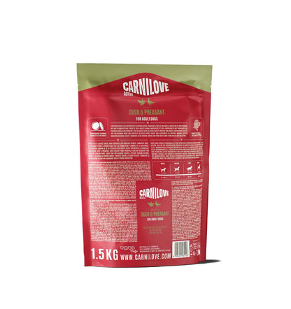 CARNILOVE Active psi pačetina i fazan za odrasle 1,5kg