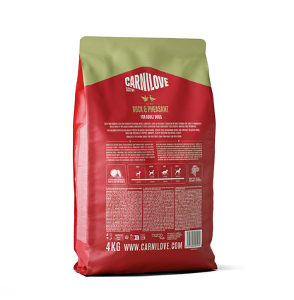 CARNILOVE Active psi pačetina i fazan za odrasle 4kg