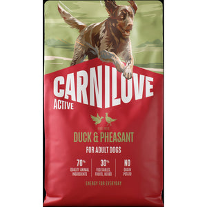 CARNILOVE Active psi pačetina i fazan za odrasle 4kg