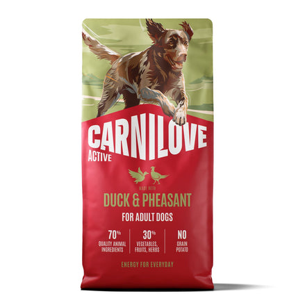 CARNILOVE Active psi pačetina i fazan za odrasle 12kg