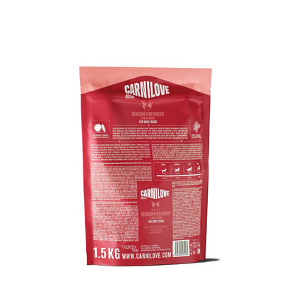 CARNILOVE Active psi divljač, irvas i divlja svinja za odrasle 1,5kg