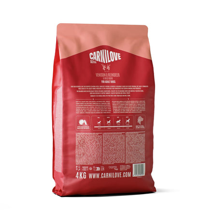 CARNILOVE Active psi divljač, irvas i divlja svinja za odrasle 4kg