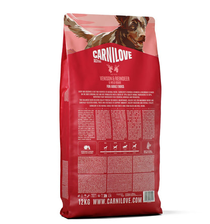 CARNILOVE Active psi divljač, irvas i divlja svinja za odrasle 12kg