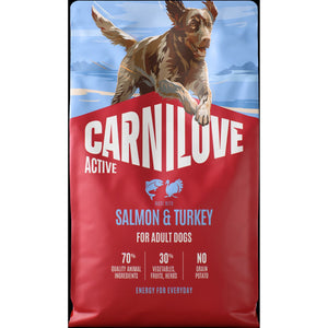 CARNILOVE Active psi losos i ćuretina za odrasle 4kg