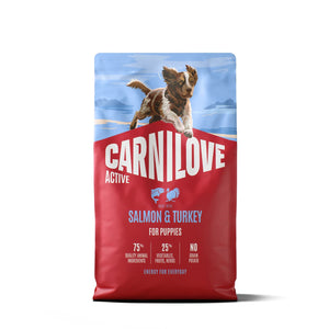 CARNILOVE Active psi losos i ćuretina za štenad 4kg