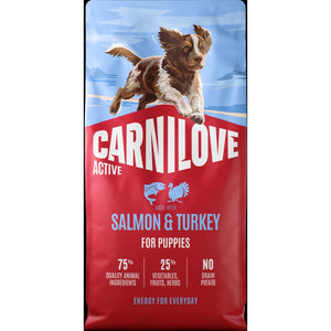 CARNILOVE Active psi losos i ćuretina za štenad 12kg