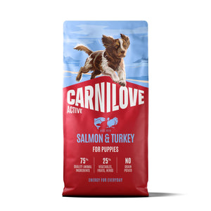 CARNILOVE Active psi losos i ćuretina za štenad 12kg
