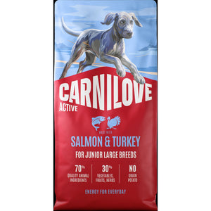 CARNILOVE Active psi losos i ćuretina za juniore velikih rasa 12kg