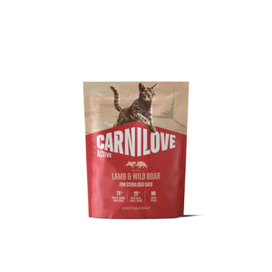 CARNILOVE Active mačke ster. jagnjetina i divlja svinja 400g