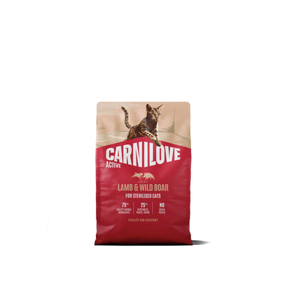 CARNILOVE Active mačke ster. jagnjetina i divlja svinja 2kg