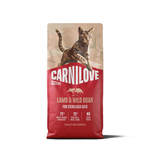 CARNILOVE Active mačke ster. jagnjetina i divlja svinja 6kg