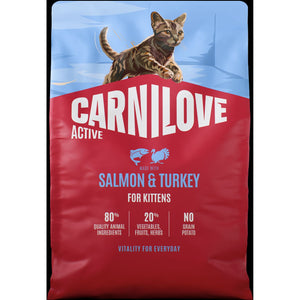 CARNILOVE Active mačke losos i ćuretina za mačiće 2kg