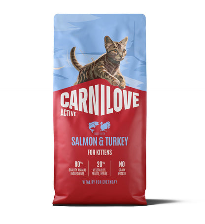 CARNILOVE Active mačke losos i ćuretina za mačiće 6kg