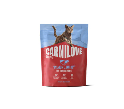 CARNILOVE Active mačke ster. losos i ćuretina 400g