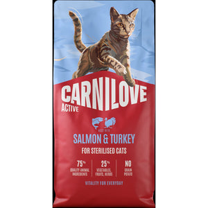CARNILOVE Active mačke ster. losos i ćuretina 6kg