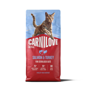 CARNILOVE Active mačke ster. losos i ćuretina 6kg