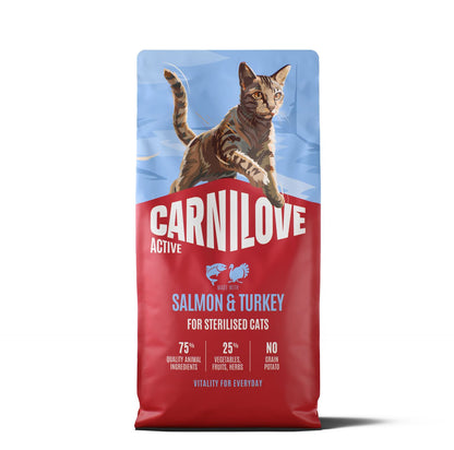 CARNILOVE Active mačke ster. losos i ćuretina 6kg