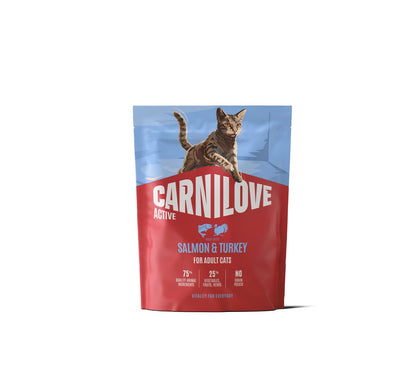 CARNILOVE Active mačke losos i ćuretina za odrasle 400g