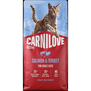 CARNILOVE Active mačke losos i ćuretina za odrasle 6kg