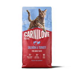 CARNILOVE Active mačke losos i ćuretina za odrasle 6kg