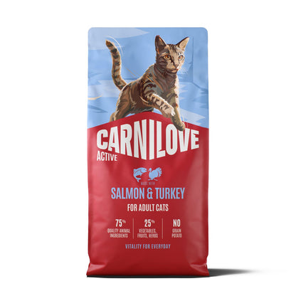 CARNILOVE Active mačke losos i ćuretina za odrasle 6kg