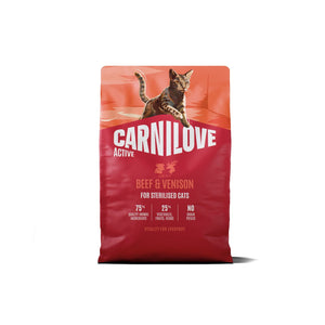 CARNILOVE Active mačke ster. govedina i divljač 2kg