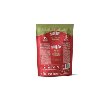 CARNILOVE Active mačke ster. pačetina i fazan 400g